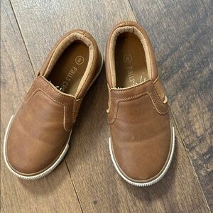 Cat and Jack Faux Leather Slip-On Kids Shoes - Brown size 8